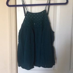 Aero teal tank top
